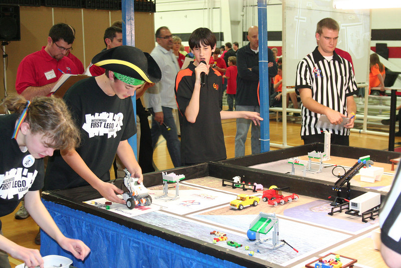 FLL students on the field